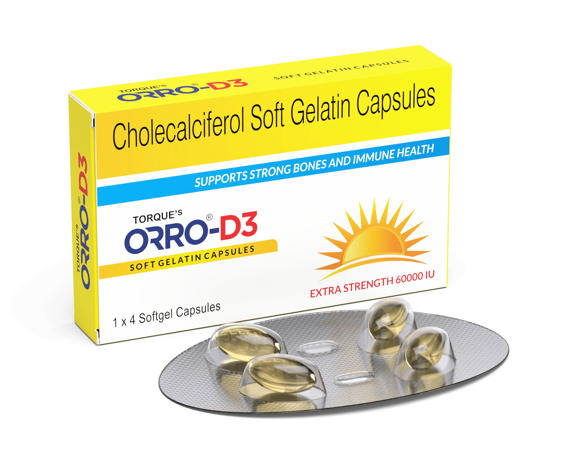 Torque's Orro-D3 Softgel Capsules