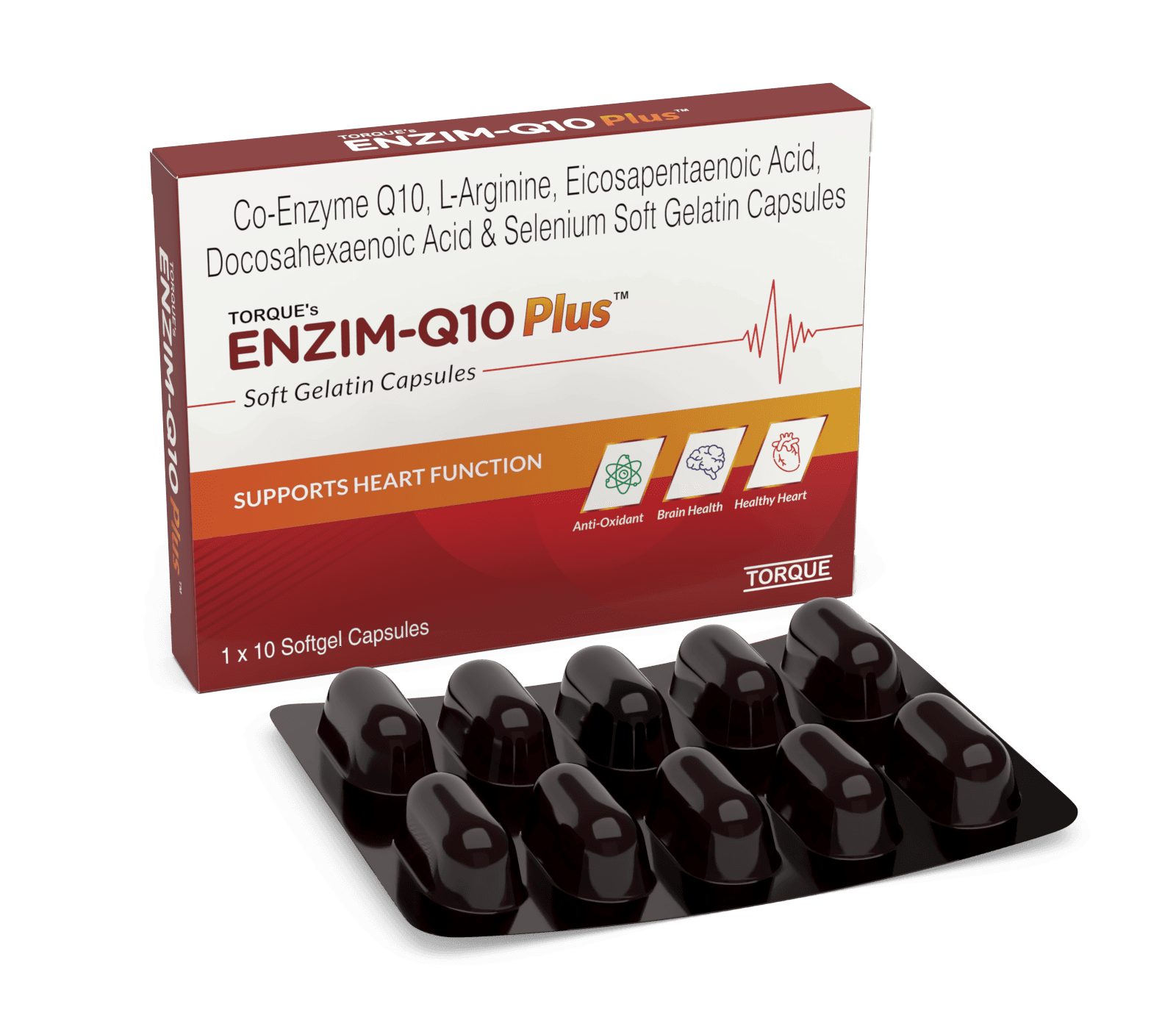 Torque's Enzim-Q10 Plus Softgel Capsules