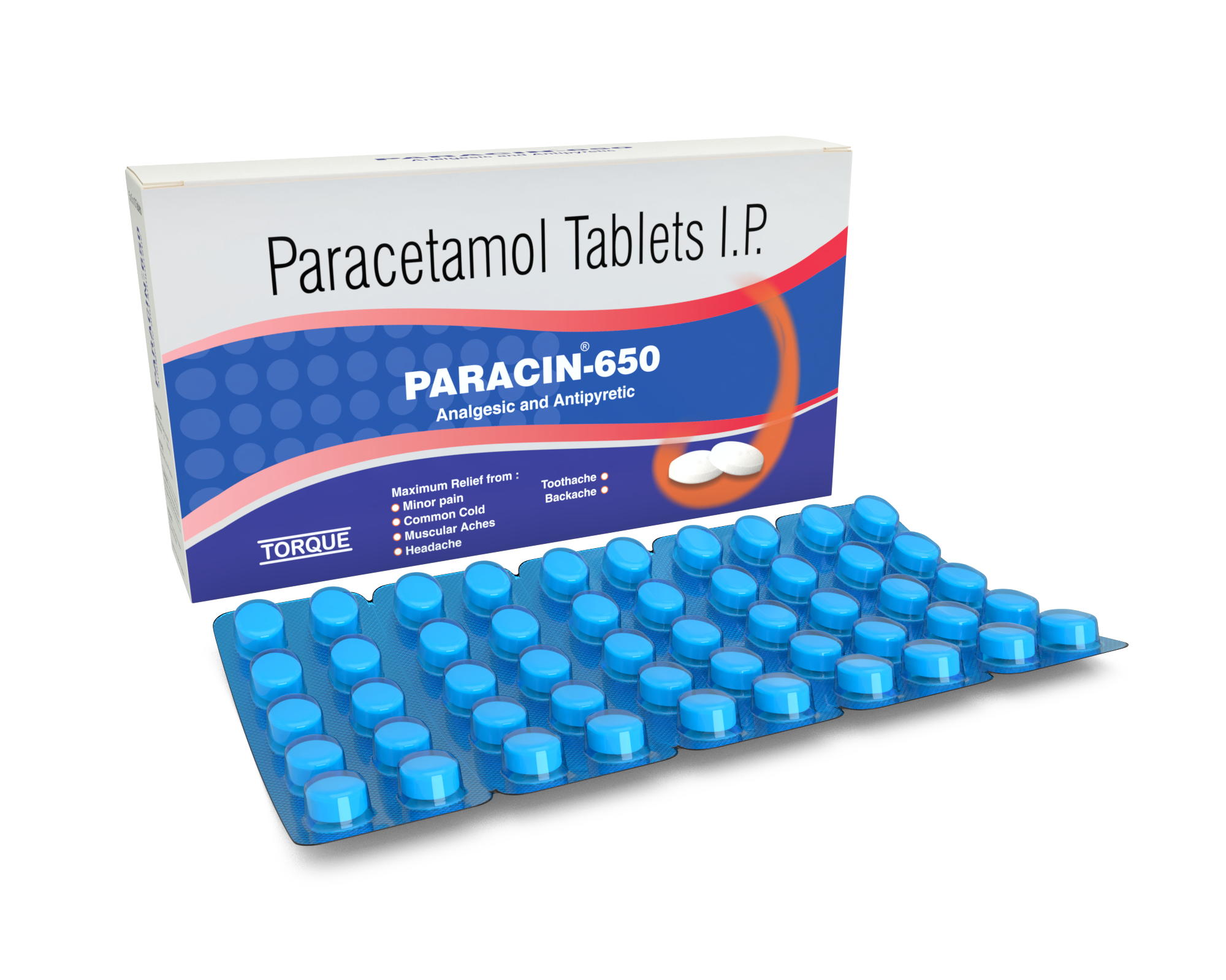 Paracin 650 Tablets Tablets Torque Pharma